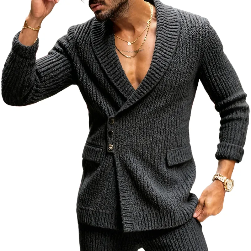 Men's Retro Casual Knitted Blazer MTA0617K5TO sold by Manly