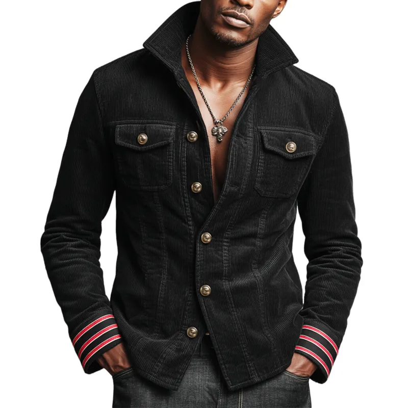 Men's Urban Corduroy Button-Down Slim Fit Jacket MTA1179K3U sold by Manly