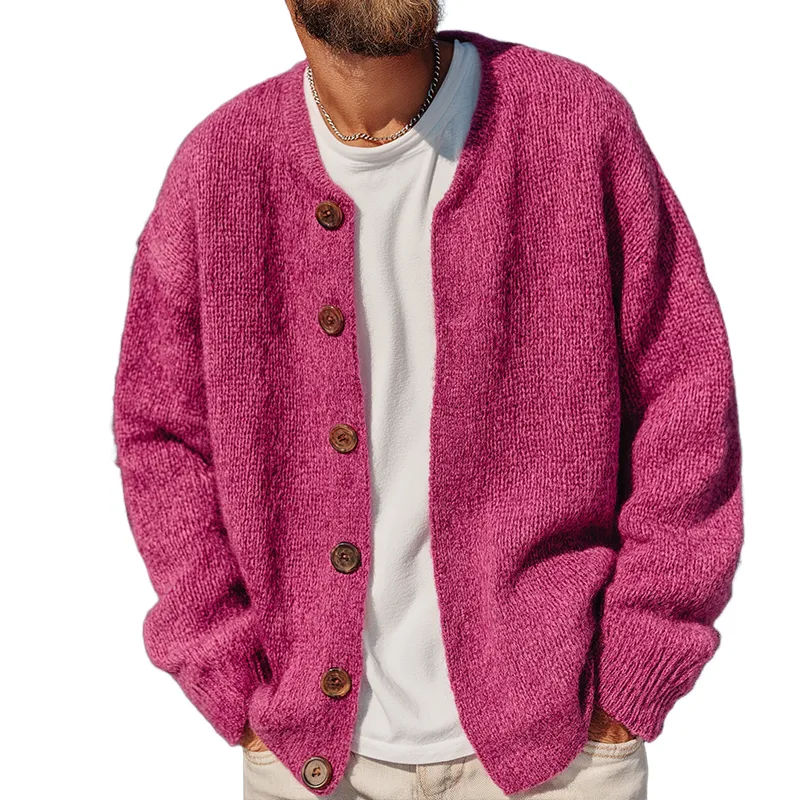 Men's Retro Casual Knitted Button-Up Cardigan MTA1027K3TO sold by Manly