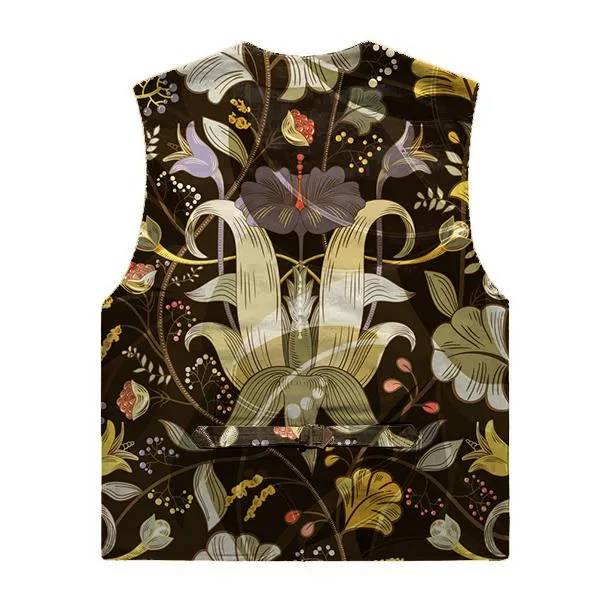 Men's Vintage Floral Print V-Neck Vest 32926409X sold by Manly product image thumbnail 2