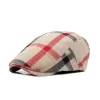 Men's British Style Classic Vintage Plaid Thin Hat 36841786X sold by Manly
