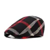 Men's British Style Classic Vintage Plaid Thin Hat 36841786X sold by Manly