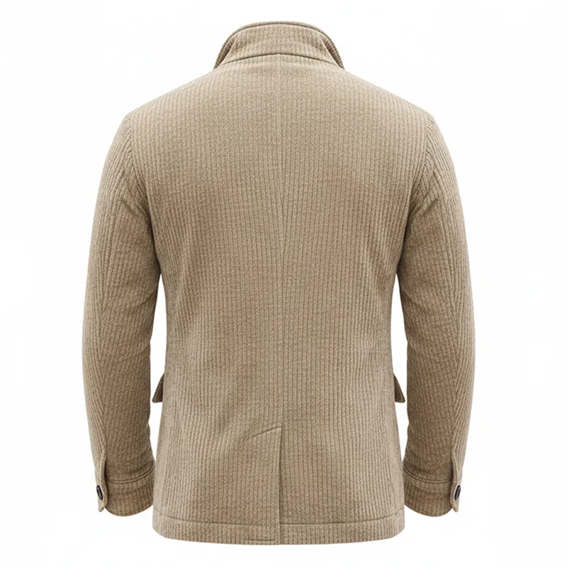 Men's Winter Retro Corduroy Double-Breasted Warm Jacket MTA1358K0P sold by Manly product image thumbnail 2