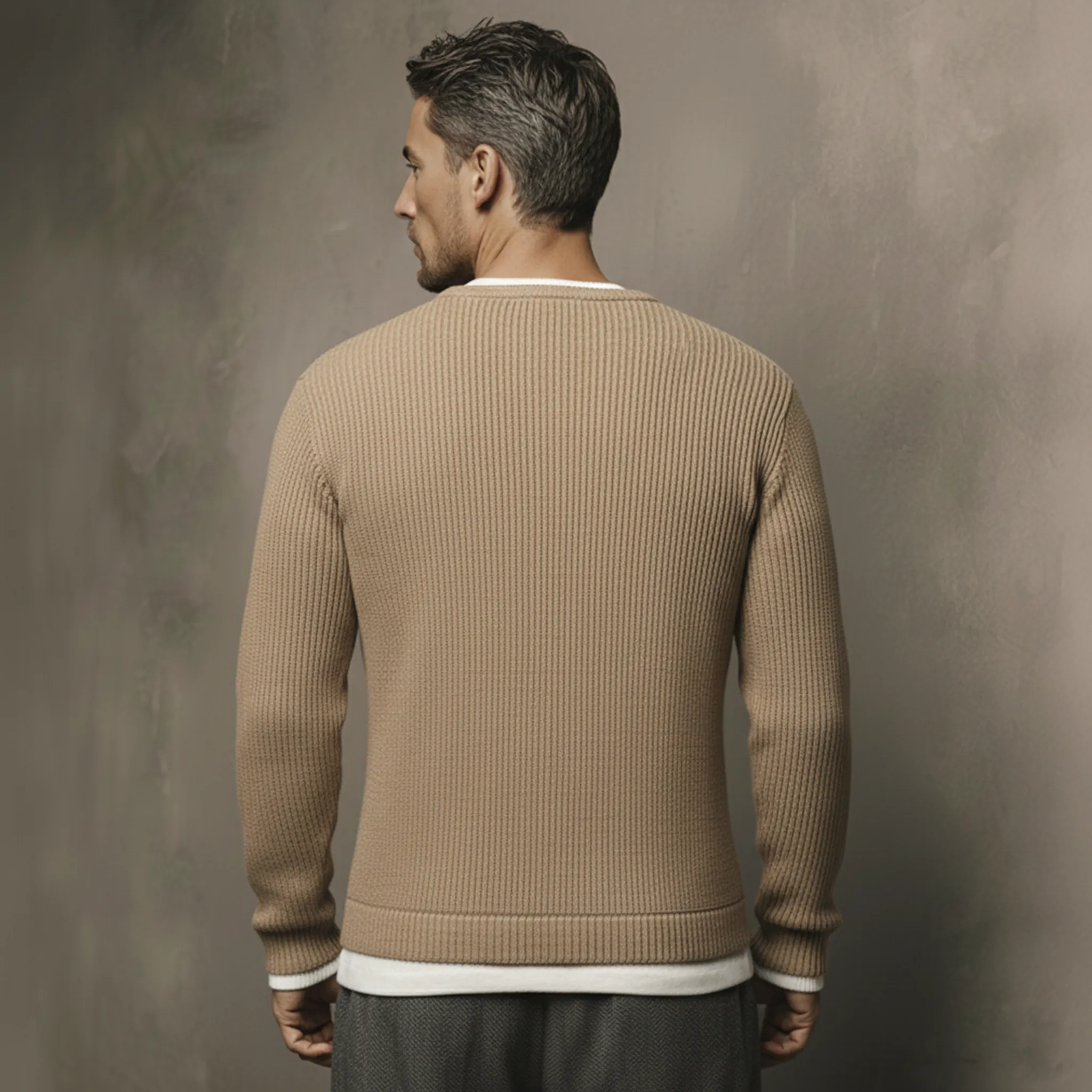 Men's Classic Casual Two-piece Pullover Sweater MTA1213K6K sold by Manly product image thumbnail 5