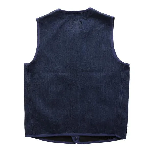 Men's Vintage Thin Fleece Workwear Denim Vest 89962464M sold by Manly product image thumbnail 2