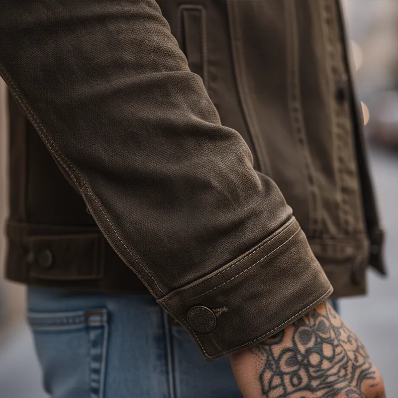 Men's Winter Retro Faux Suede Classic Jacket MTA1584K7P sold by Manly product image thumbnail 5