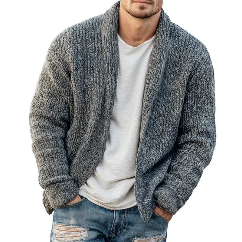 Men's Urban Unbuttoned Chunky Knit Textured Cardigan MTA1515K5U sold by Manly