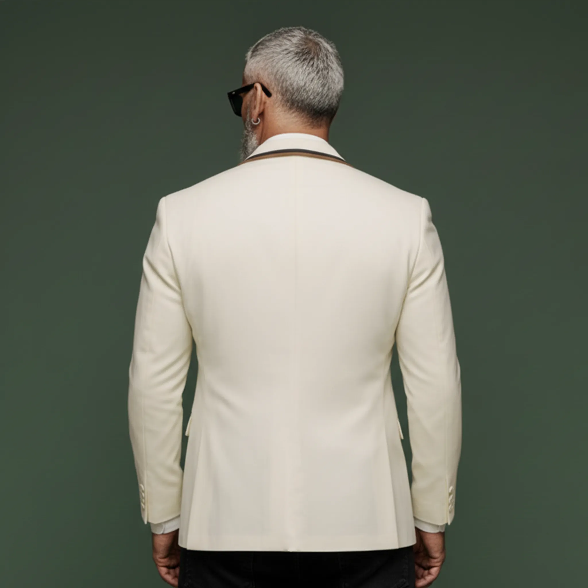 Men's Classic Retro Pocket Embroidered Slim Single-breasted Blazer MTA1419K8K sold by Manly product image thumbnail 3