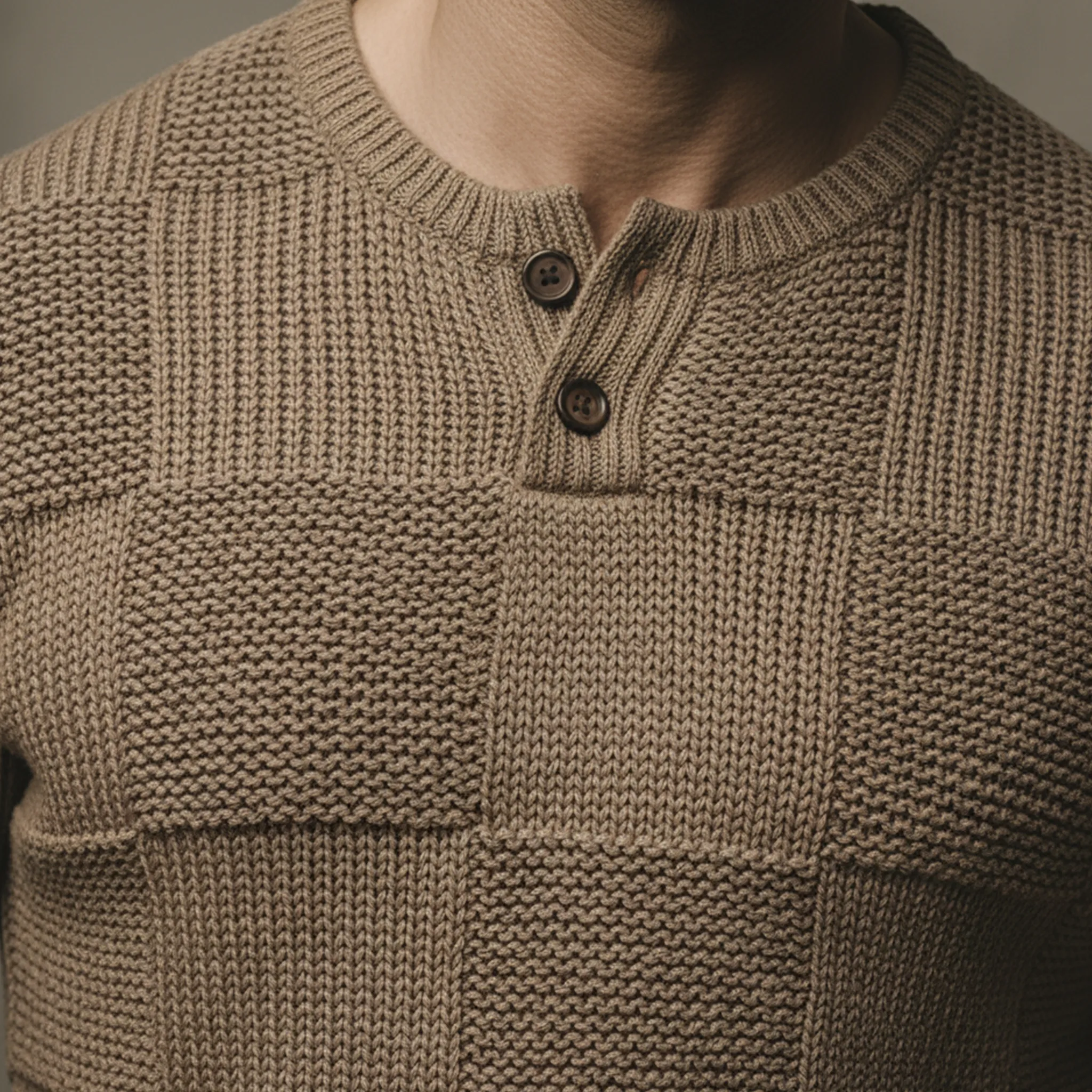 Men's Classic Casual Henry Slim Fit Sweater MTA1494K1K sold by Manly product image thumbnail 5