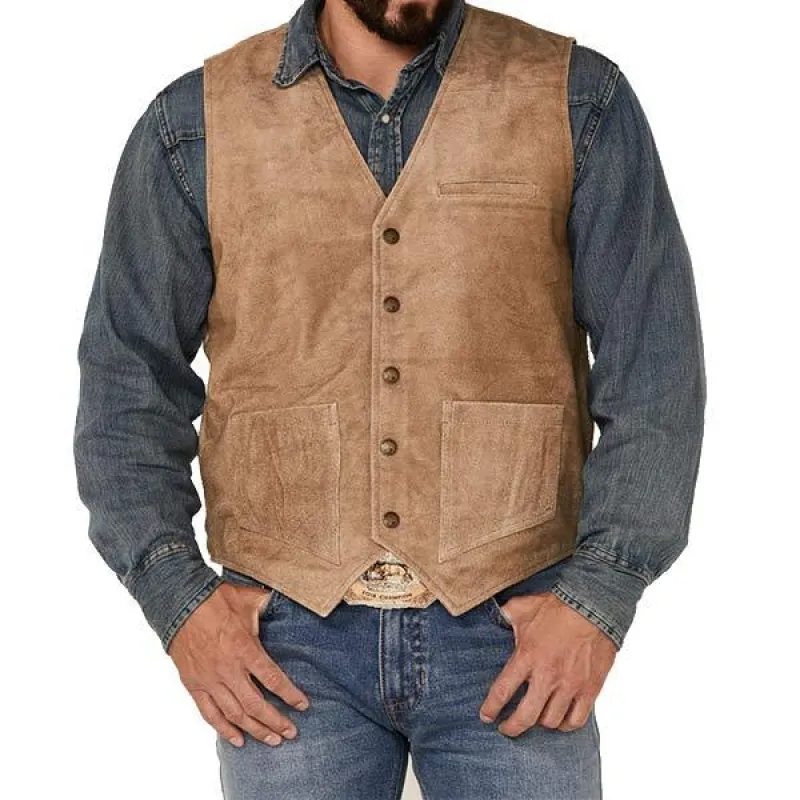 MEN'S VINTAGE V-NECK VEST WD55 sold by Manly