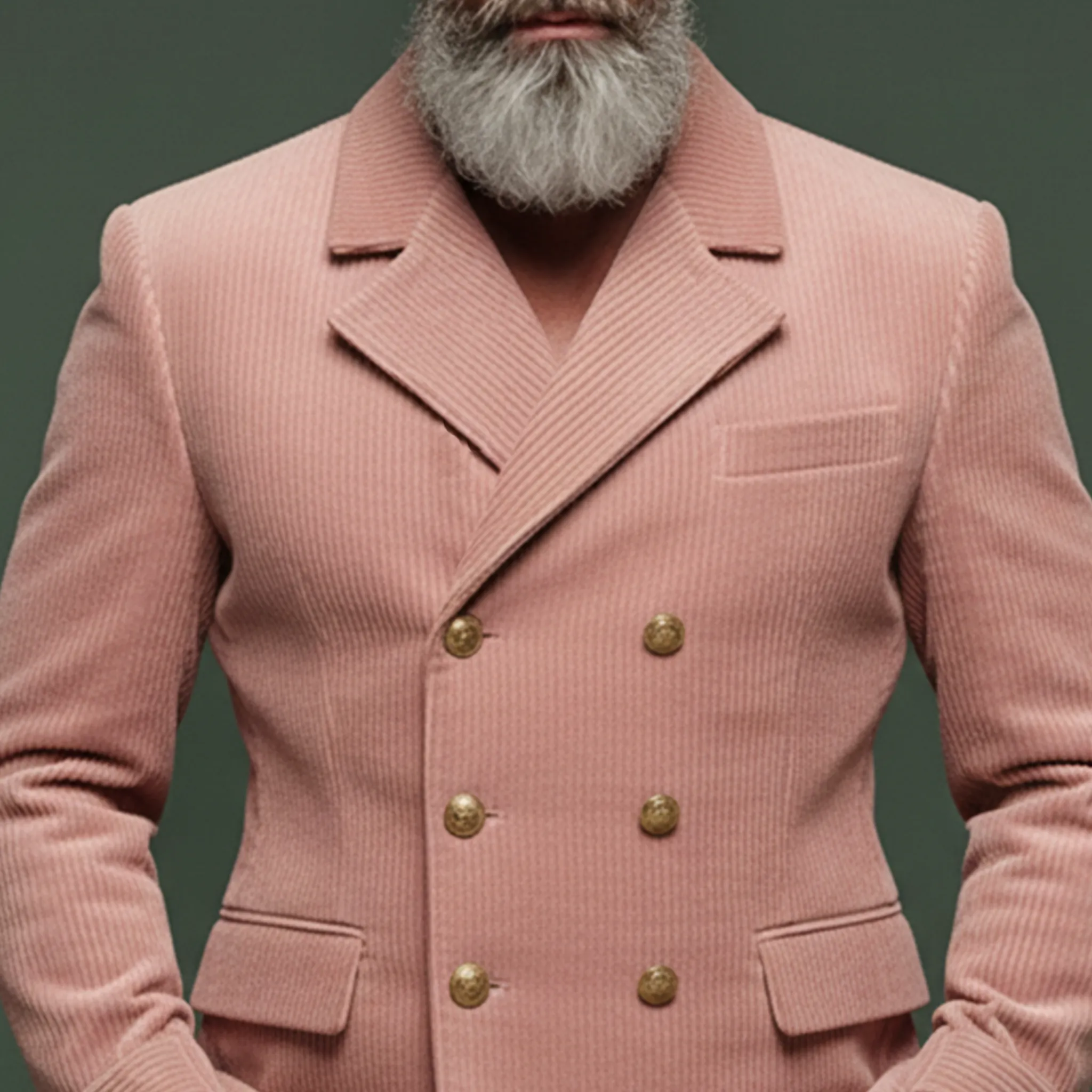 Men's Classic Retro Pink Corduroy Double-breasted Jacket Men's Classic Retro Pink Corduroy Double-breasted Jacket MTA1538K5K sold by Manly product image thumbnail 4