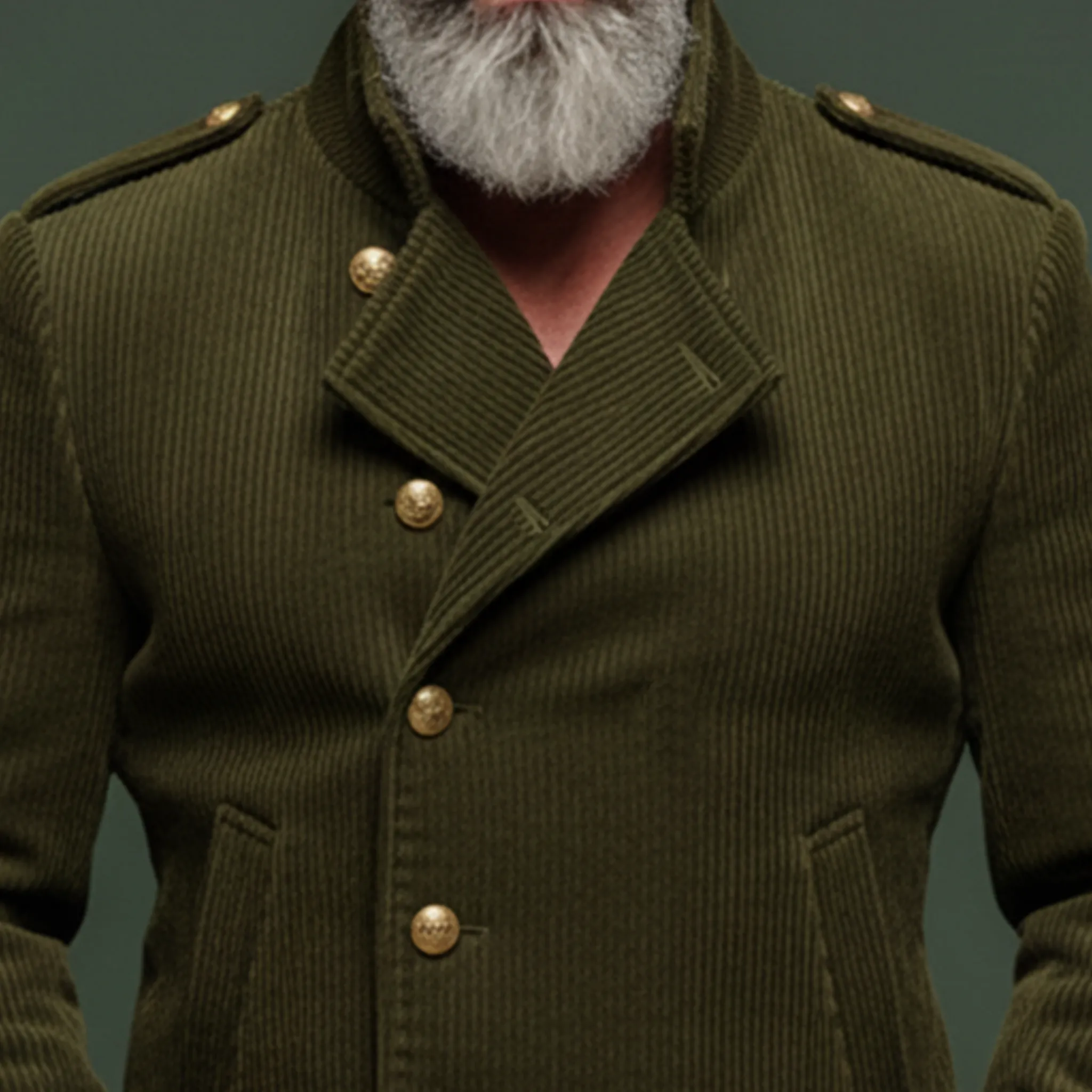 Men's Classic Retro Corduroy Lapel Single-breasted Jacket MTA1596K1K sold by Manly product image thumbnail 4