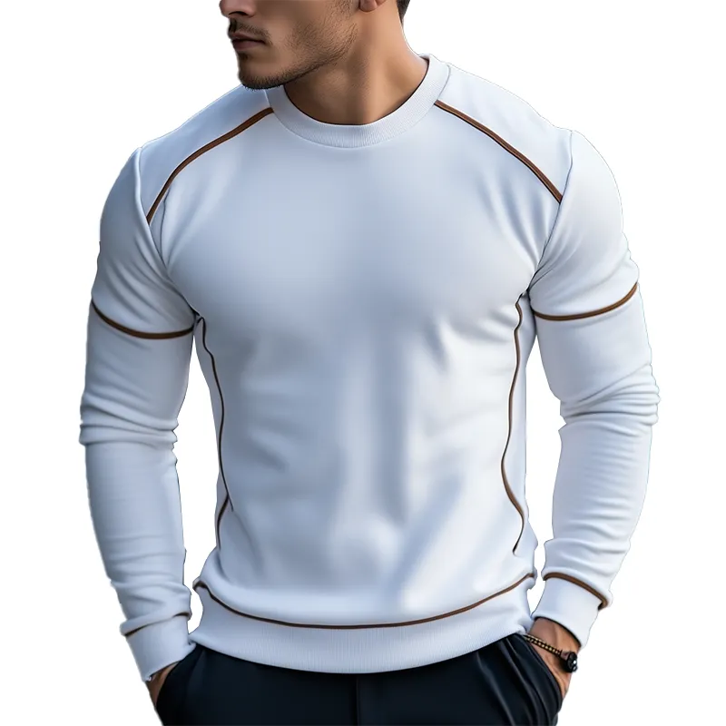 Men's Fashion Cotton Blend Crew Neck Sweatshirt MTA2995J7P sold by Manly