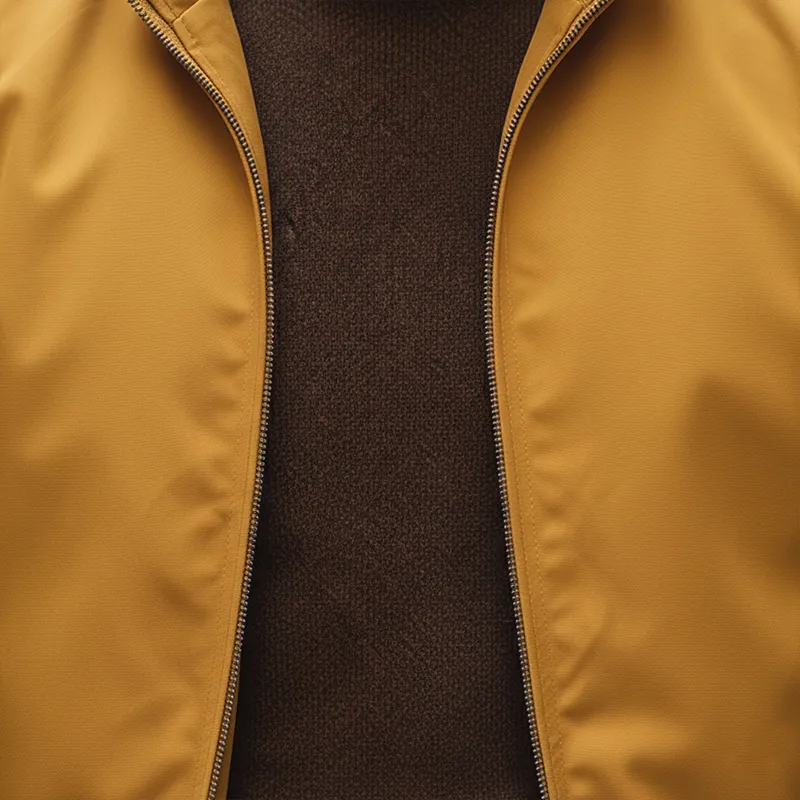 Men's Retro Cotton Blend Ribbed Zipper Jacket MTA1969K0P sold by Manly product image thumbnail 5