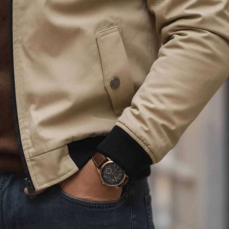 Men's Retro Cotton Blend Multi-Pocket Zipper Jacket MTA1971K5P sold by Manly product image thumbnail 4