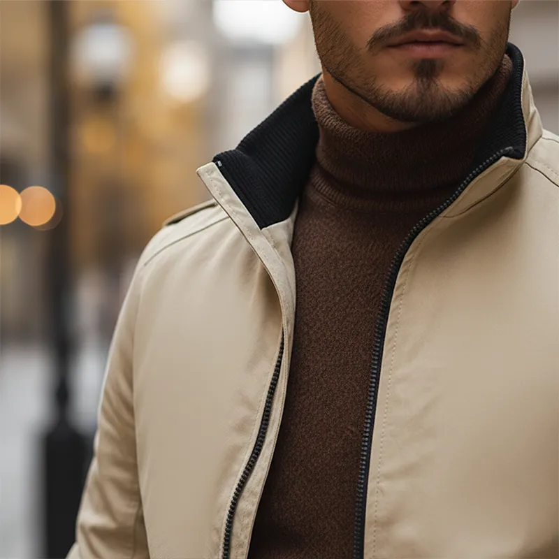 Men's Retro Cotton Blend Multi-Pocket Zipper Jacket MTA1971K5P sold by Manly product image thumbnail 3