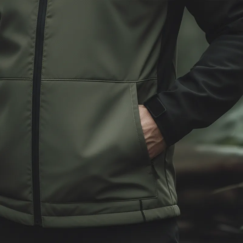 Men's Retro Cotton Blend Color Block Work Jacket MTA1905K8P sold by Manly product image thumbnail 3