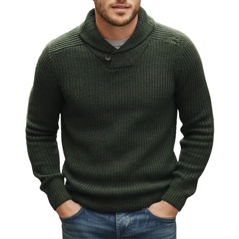 Men's Winter Retro Cotton Yarn Knit Sweater MTA1105K6P sold by Manly