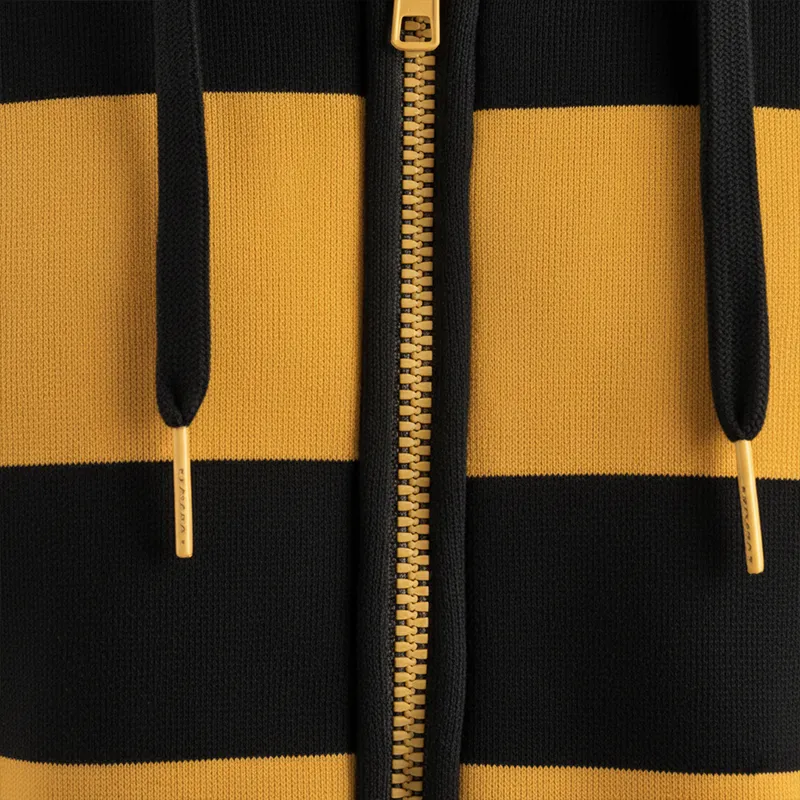 Men's Retro Color Block Striped Zip-Up Hooded Sweatshirt MTA0307K5P sold by Manly product image thumbnail 5