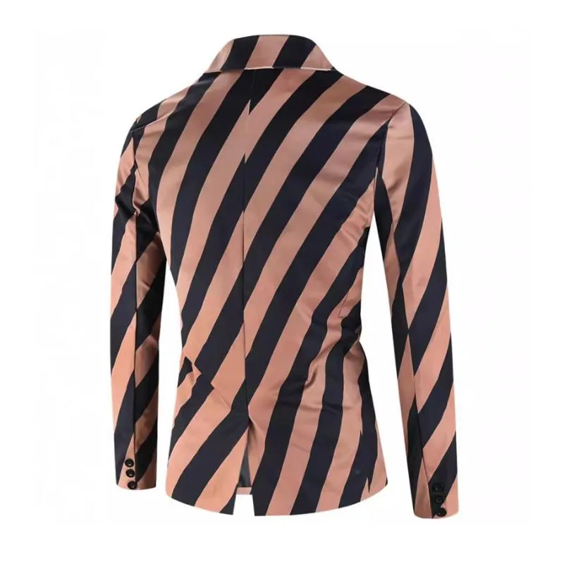 Men's Stripe Print Single Button Blazer 86694967Y sold by Manly product image thumbnail 3