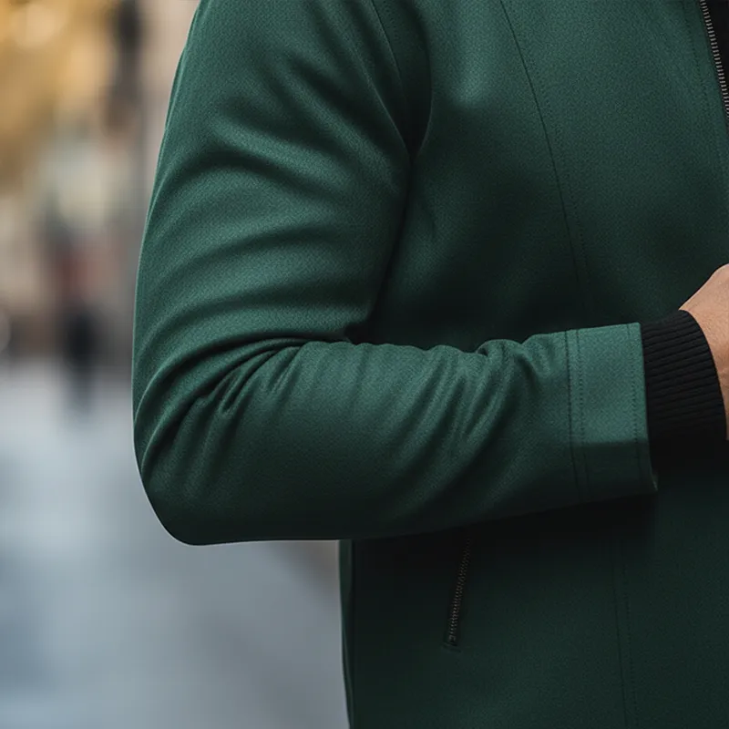 Men's Retro Style Faux Suede Zip-up Jacket MTA2181K6P sold by Manly product image thumbnail 4