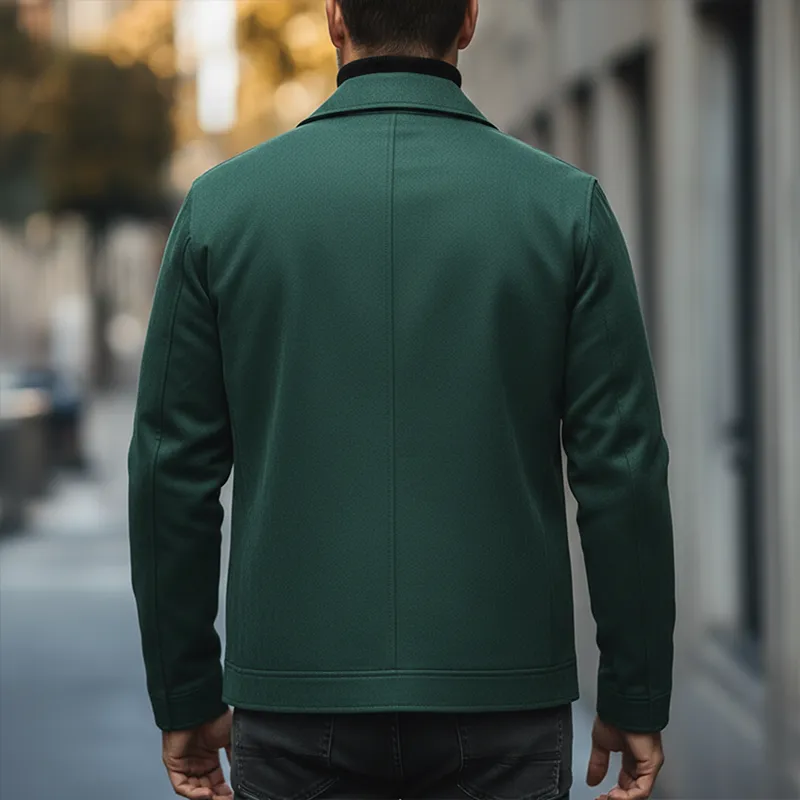 Men's Retro Style Faux Suede Zip-up Jacket MTA2181K6P sold by Manly product image thumbnail 3