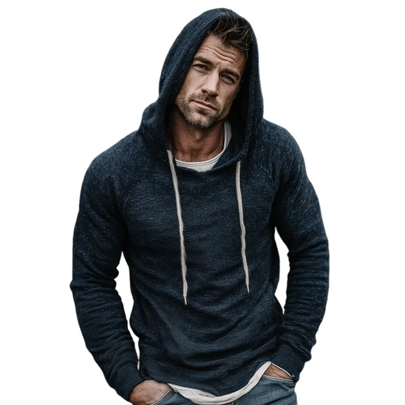 Men's Retro Casual Knitted Hooded Sweater MTA1867K1TO sold by Manly