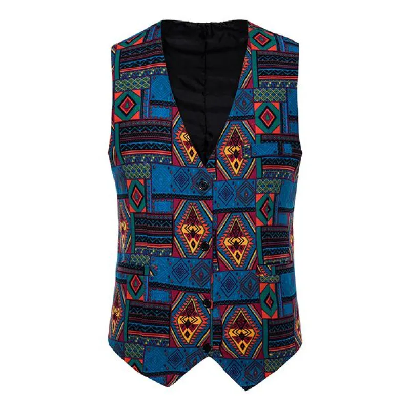 MEN'S VINTAGE PRINT VEST 48006166M sold by Manly