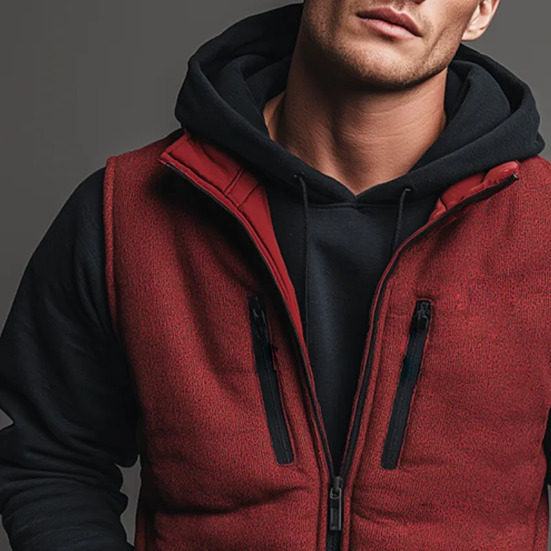 Men's Retro Casual Quilted Zipper Vest MTA2419K7TO sold by Manly product image thumbnail 3