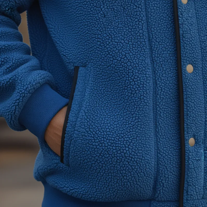 Men's Winter Retro Faux Lambswool Button Jacket MTA2533K8P sold by Manly product image thumbnail 3