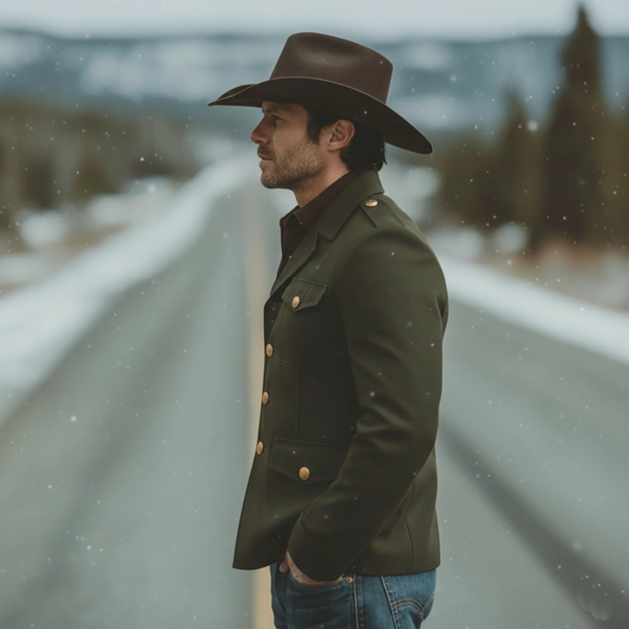 Men's Classic Retro Stand Collar Cotton Blend Multi-Pocket Jacket MTA3005K3K sold by Manly product image thumbnail 3