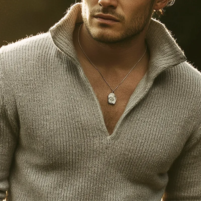 Men's Retro Casual Knitted Pullover SweaterMTA2829K3TO sold by Manly product image thumbnail 3