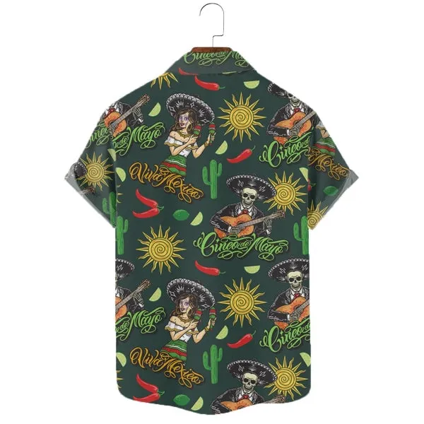 Men's Skull Party Print Shirt 26435659X sold by Manly product image thumbnail 2