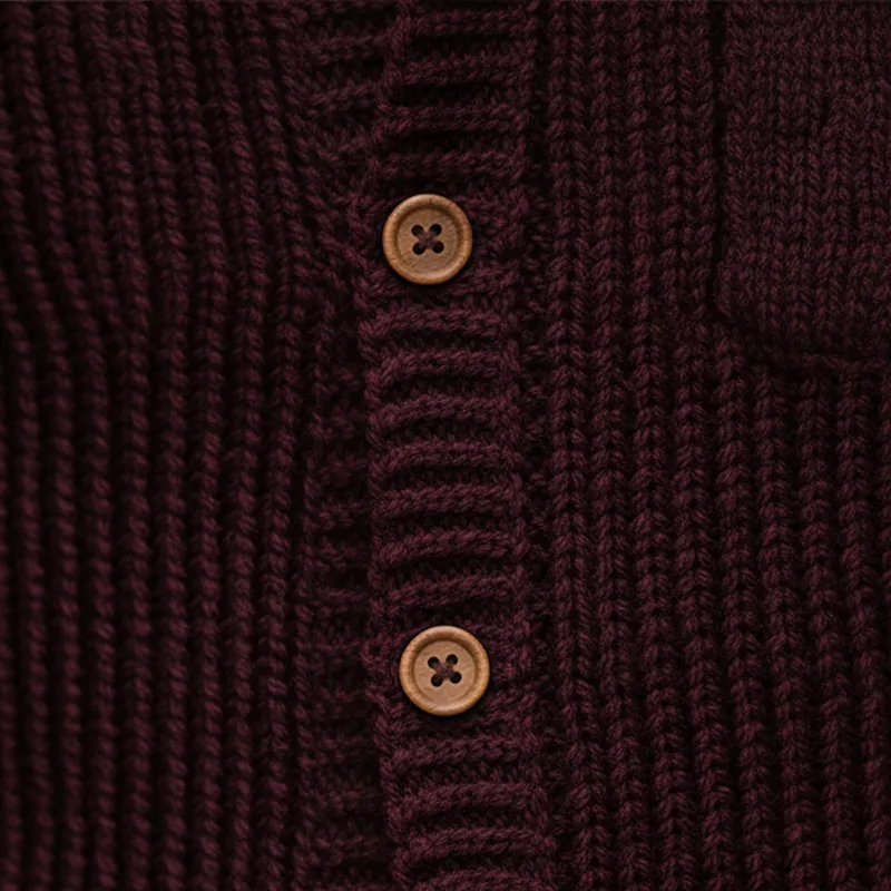 Men's Winter Retro Cotton Yarn Knit Stand Collar Button Vest MTA2876K9P sold by Manly product image thumbnail 4