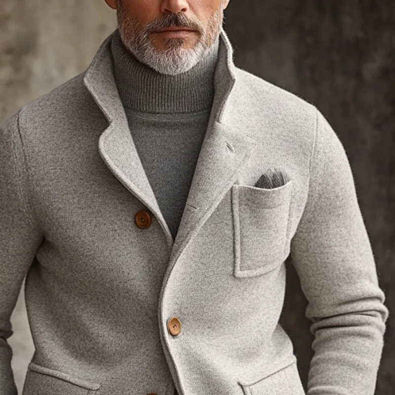 Men's Blended Collar Multi-pocket Jacket MTA2685K5X sold by Manly product image thumbnail 3