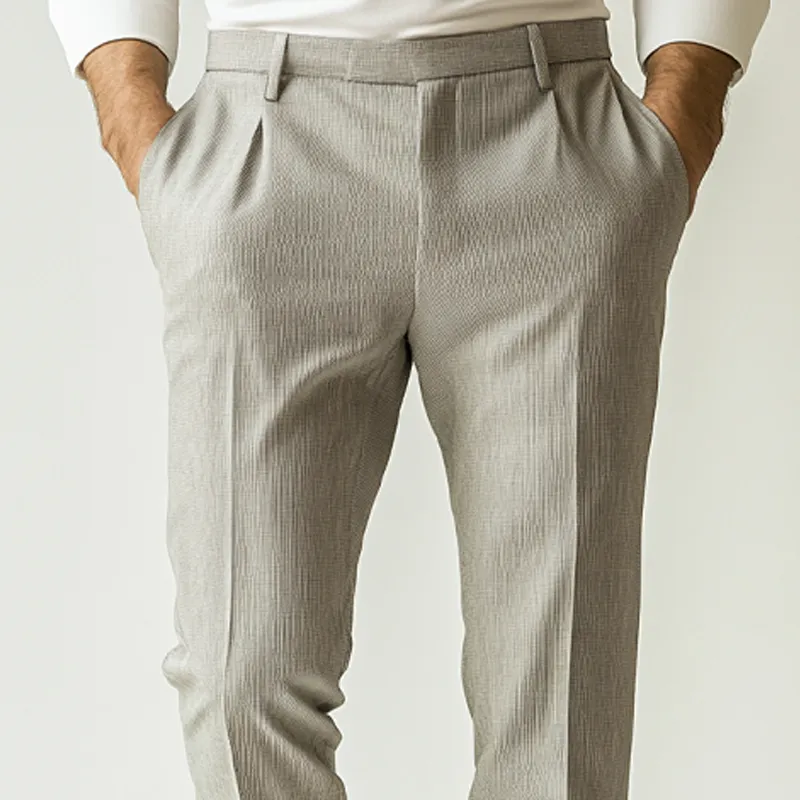 Men's Cotton And Linen Blend Casual Suit Pants MTA2693K0X sold by Manly product image thumbnail 2