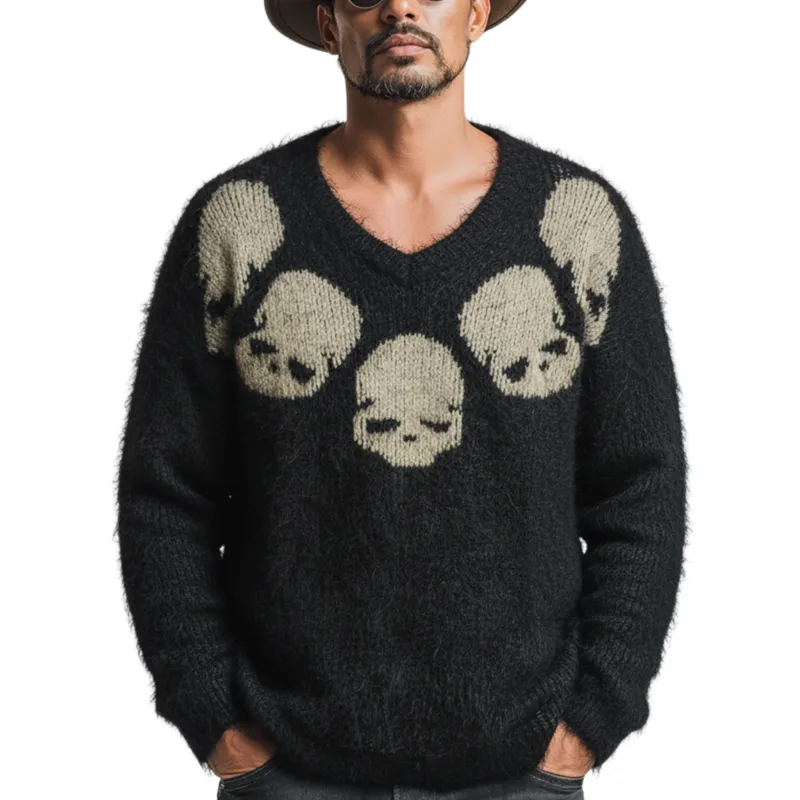 Men's Classic Casual V-neck Sweater MTA0403L1K sold by Manly