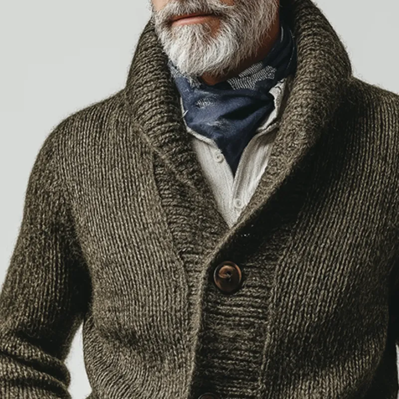 Men's Retro Casual Knitted Button-Up Lapel Cardigan MTA2911K1TO sold by Manly product image thumbnail 3