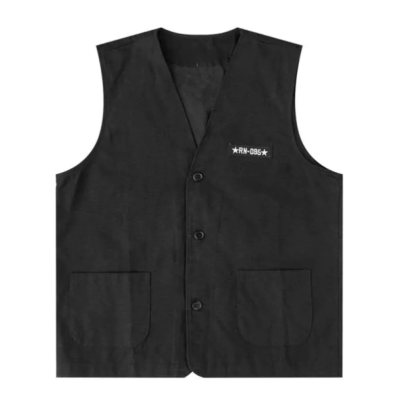Men's Vintage Multi-pocket Cargo Vest 94151067X sold by Manly