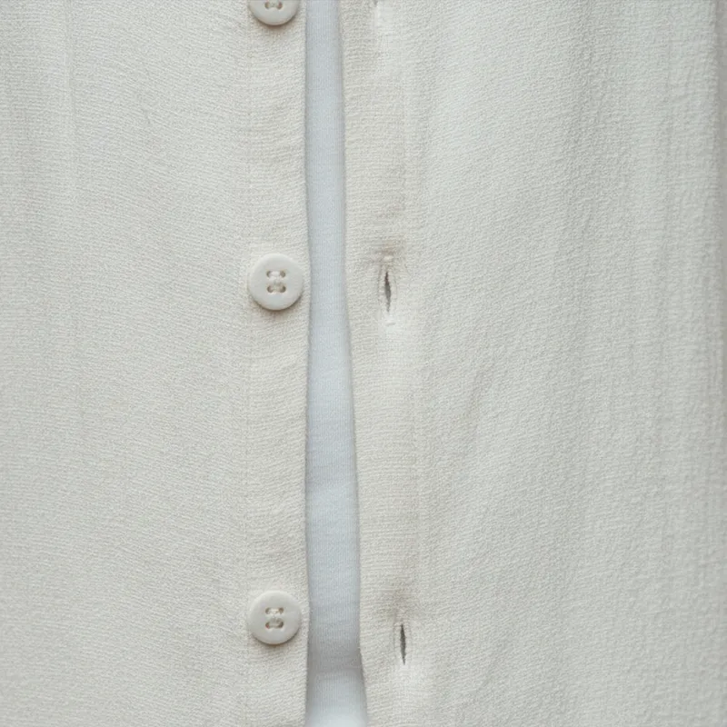 Men's Stylish And Simple Cotton And Linen Blend Button-down Shirt MTA0858L5P sold by Manly product image thumbnail 5