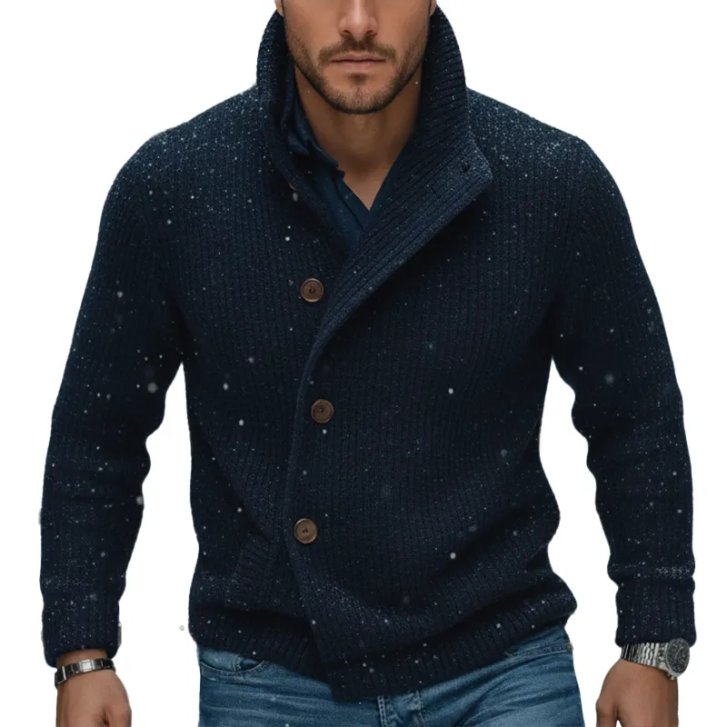 Men's Winter Vintage Cotton Knit Button-up Cardigan MTA2870K8P sold by Manly