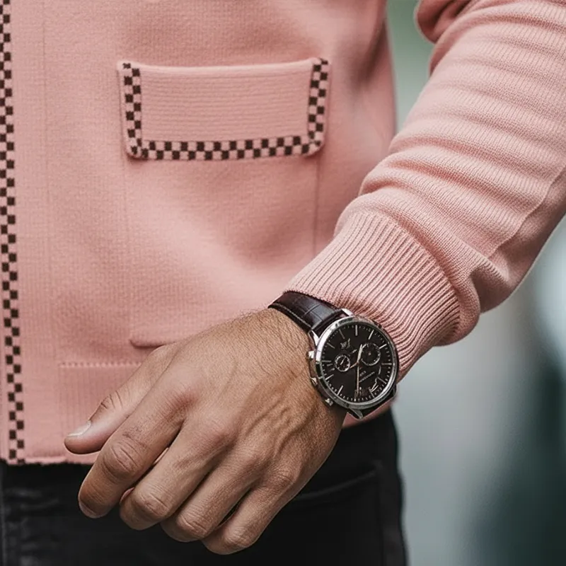 Men's Spring Fashion Cotton Knit Zip-up Cardigan MTA2337L7P sold by Manly product image thumbnail 4