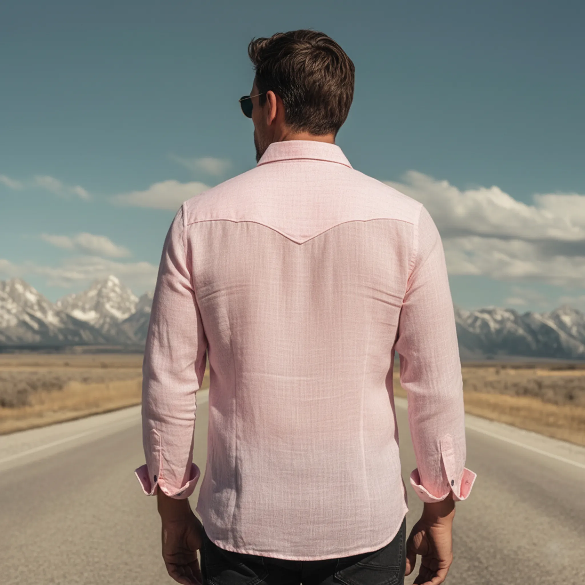 Men's Classic Casual Cotton And Linen Long-sleeved Shirt MTA2469L0K sold by Manly product image thumbnail 4