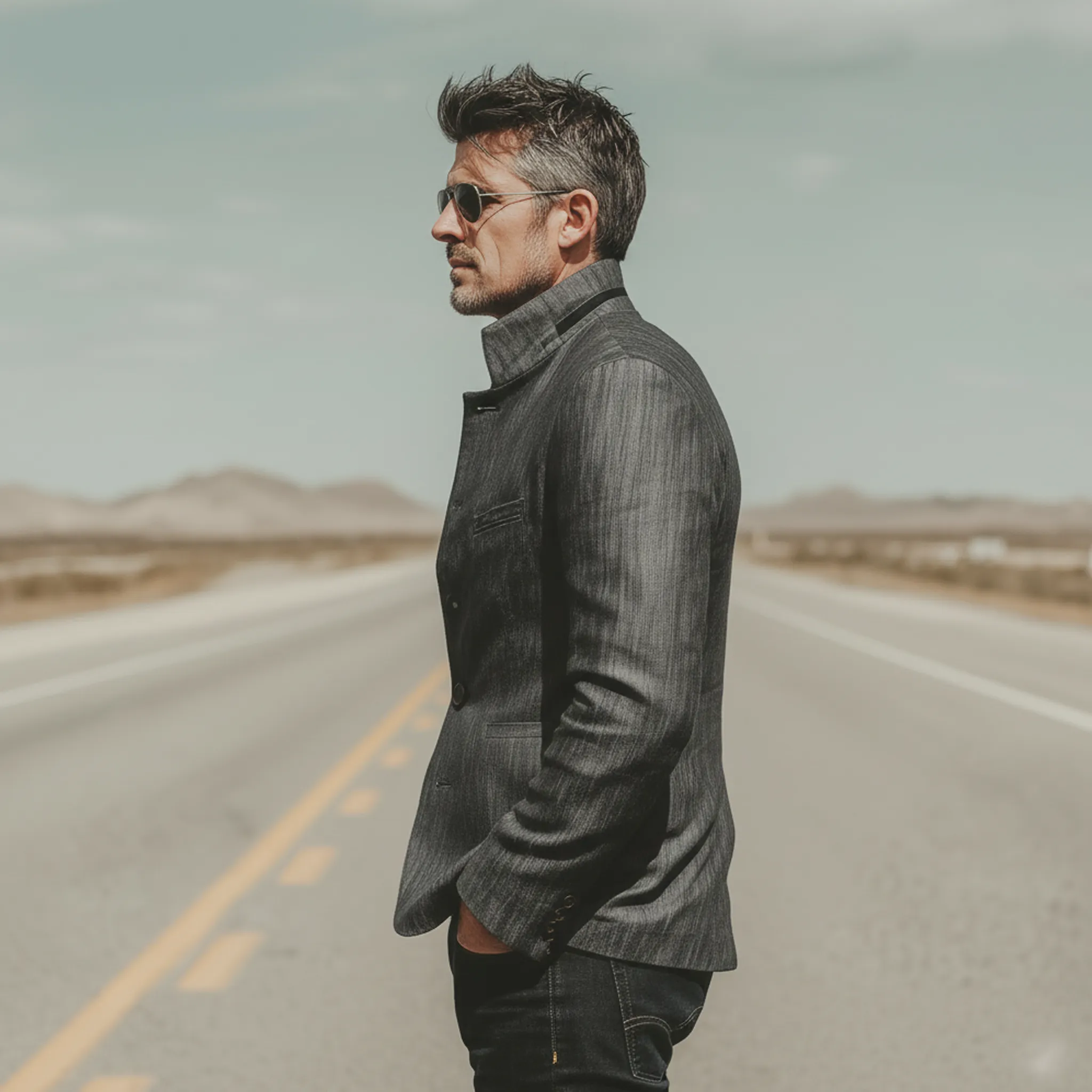 Men's Classic Casual Stand-collar Cotton Blend Jacket MTA2407L1K sold by Manly product image thumbnail 3