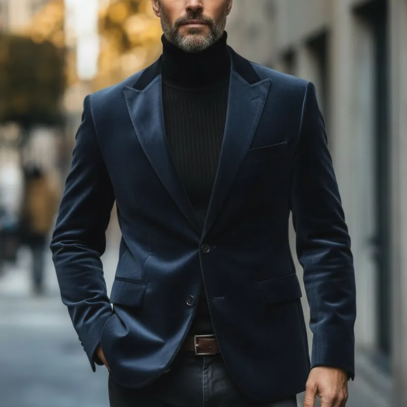 Men's Winter Vintage Velvet Button Suit MTA1949L4P sold by Manly product image thumbnail 2