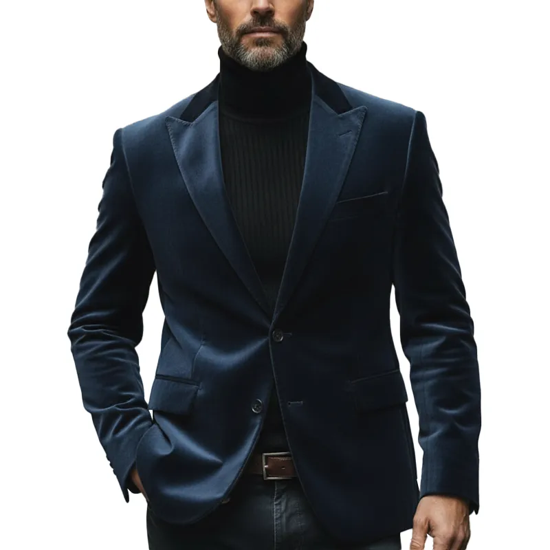 Men's Winter Vintage Velvet Button Suit MTA1949L4P sold by Manly