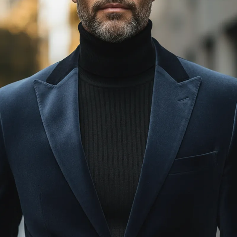 Men's Winter Vintage Velvet Button Suit MTA1949L4P sold by Manly product image thumbnail 3