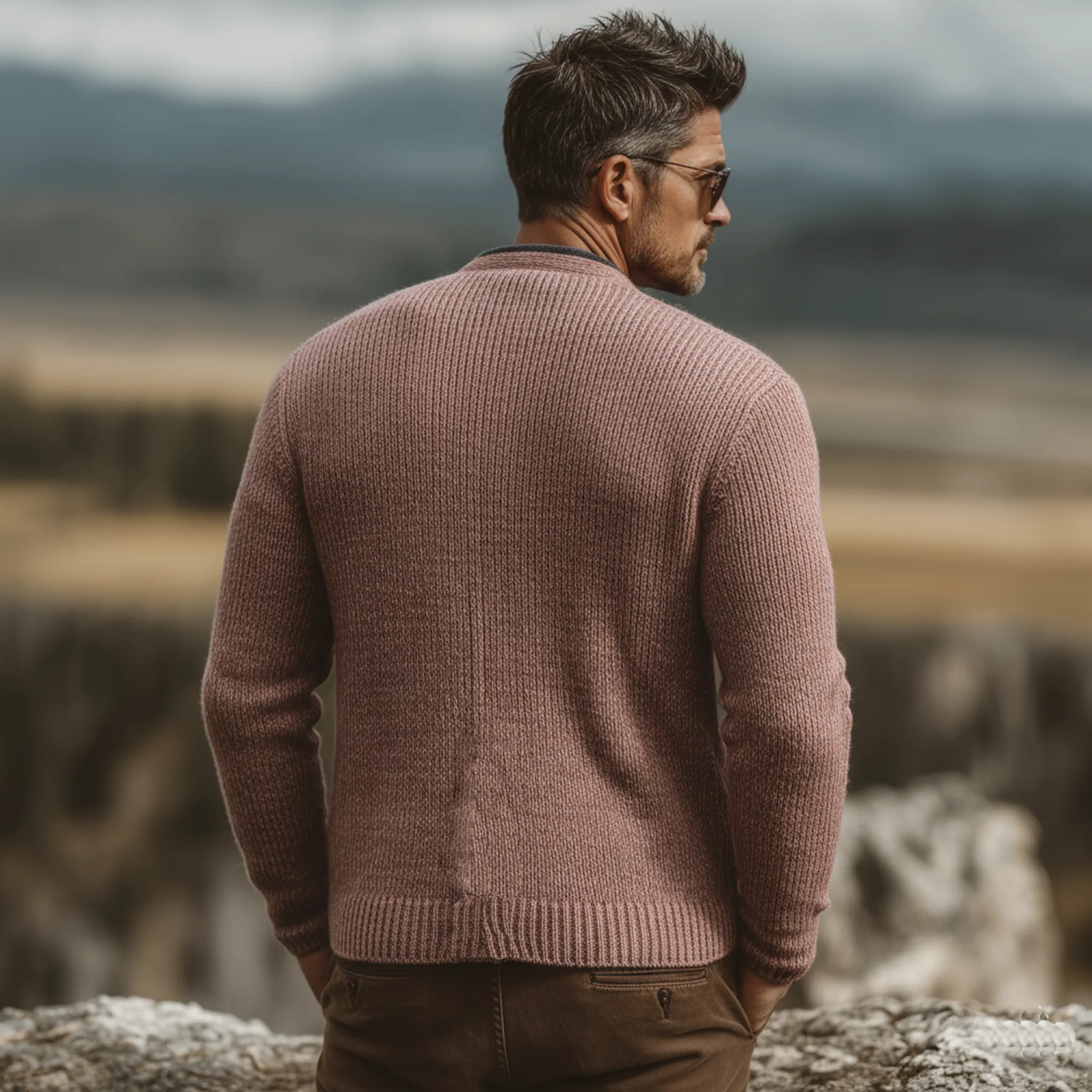 Men's Classic Casual Slim-fit Knitted Cardigan MTA1949L0K sold by Manly product image thumbnail 4