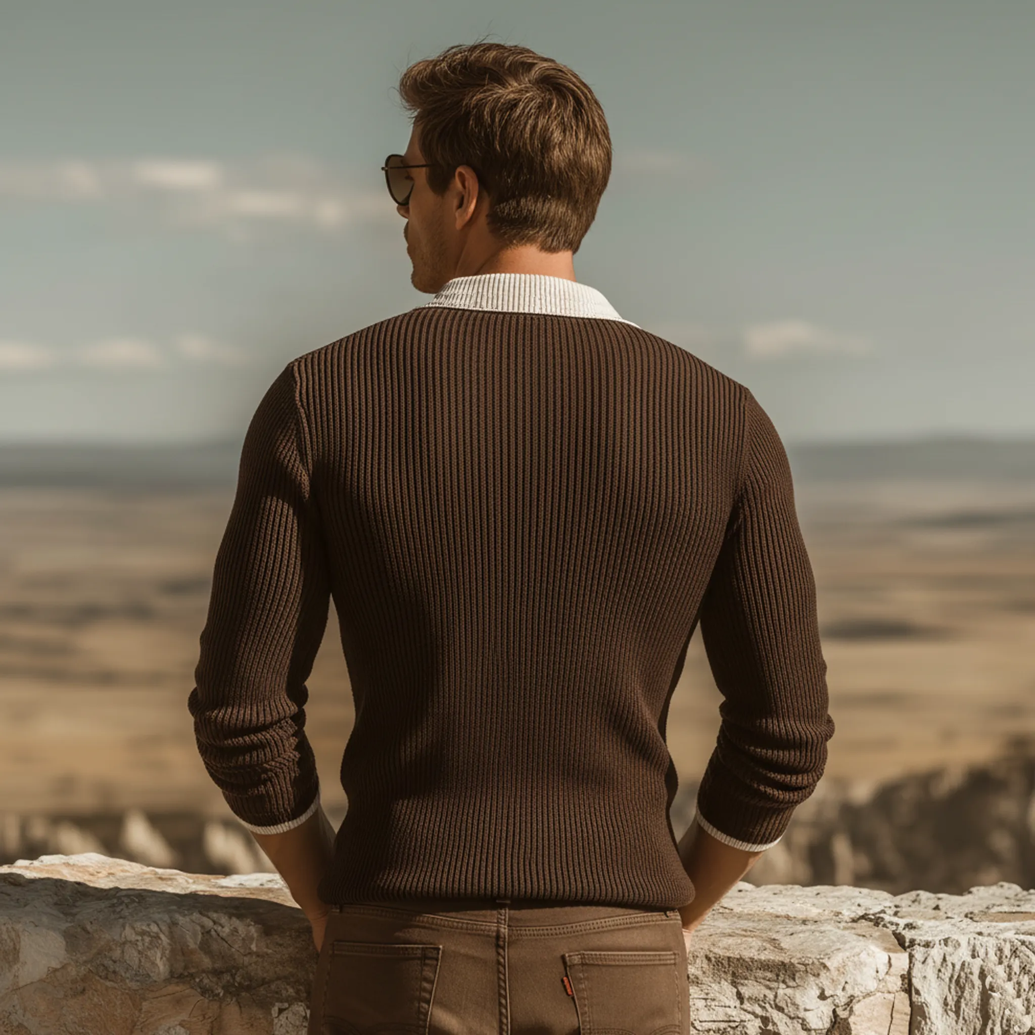 Men's Classic Casual Slim-fit Polo Neck Sweater MTA1760L4K sold by Manly product image thumbnail 4