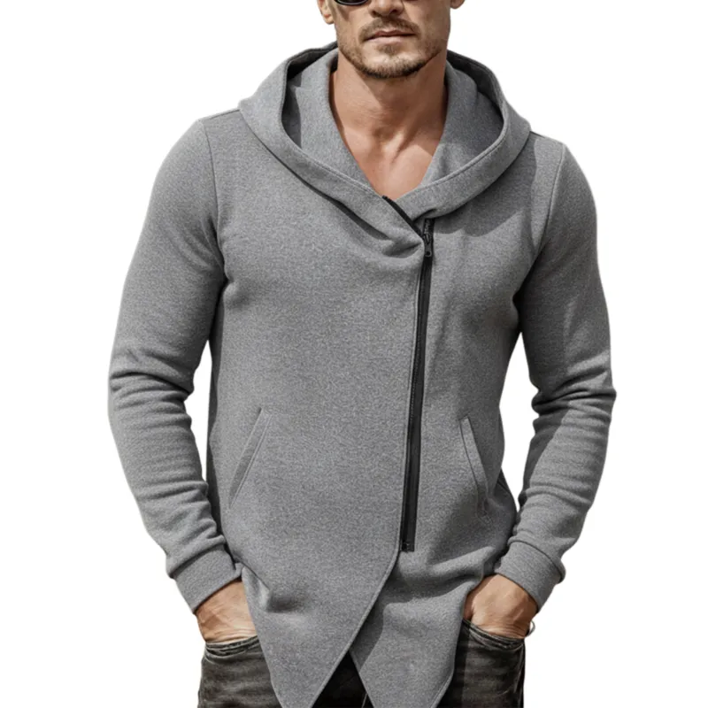 Men's Classic Casual Air-layer Fabric Hooded Zip-up Jacket MTA3185L7K sold by Manly